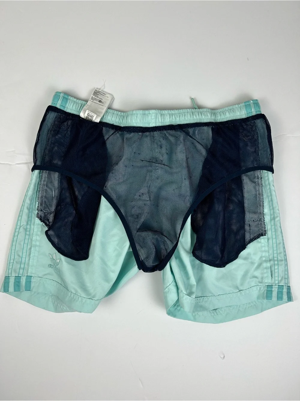 Adidas Green Adicolor 3-Stripes 5 Inch Swim Shorts size L